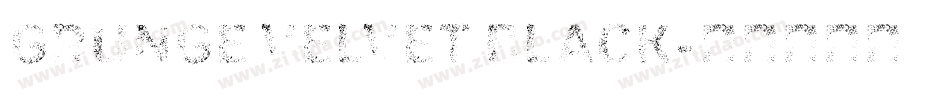 Grunge Velvet Black字体转换